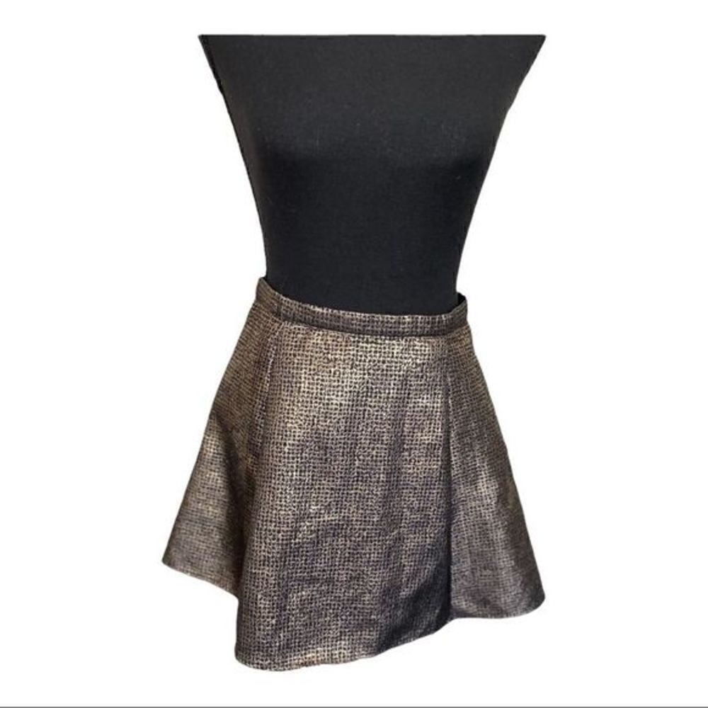 #131  ONE CLOTHING foiled skater skirt